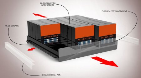 Goulotte en plastique pour sous vêtements Arthur