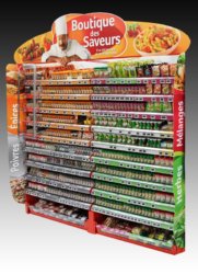 Présentoir Seiller fabricant PLV : Bandeau de rayonnage en plastique pour herbes et épices DUCROS Présentoir Seiller fabricant PLV : Bandeau de rayonnage en plastique pour herbes et épices DUCROS