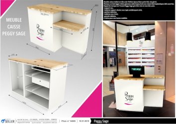 BIO Caisse magasin cosmetique PEGGY SAGE BIO Caisse magasin cosmetique PEGGY SAGE