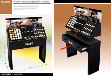 BIO Presentoir cosmetique 7099 PROVALLIANCE NIWEL make up N°6 BIO Presentoir cosmetique 7099 PROVALLIANCE NIWEL make up N°6