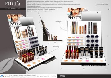 BIO presentoir de comptoir en metal et plastique pour cosmetique JERODIA BIO presentoir de comptoir en metal et plastique pour cosmetique JERODIA