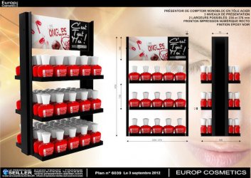 EXP Presentoir cosmetique 6039 EUROP COSMETICS EXP Presentoir cosmetique 6039 EUROP COSMETICS